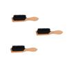 NULYLU 3pcs Beard Styling Tool Ergonomic Wooden Handle Comb Natural Boar Bristle Brush for Men Portable Beard Care Accessory for Grooming and Styling view 1