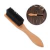 NULYLU 3pcs Beard Styling Tool Ergonomic Wooden Handle Comb Natural Boar Bristle Brush for Men Portable Beard Care Accessory for Grooming and Styling view 2