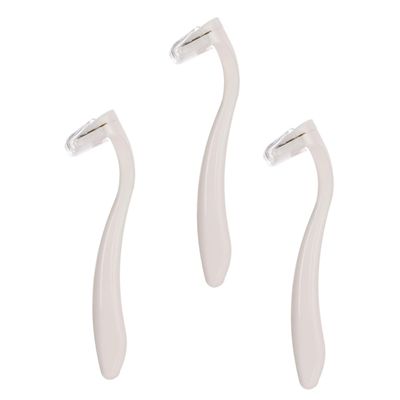 MUSISALY 3pcs Manual Body Hair Trimmer for Women Portable Depilator for Underarm Bikini and Leg Hair Removal Effortless Shaving Precision Cutting Edges Travel Accessory
