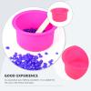 BELLIFFY 2pcs Silicone Wax Melting Pot Non-Stick Wax Heater Inner Bowl Practical - for Hair Removal Compact for Salons and view 3