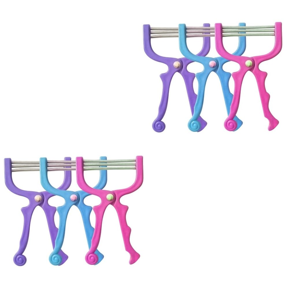 BELLIFFY 6pcs Facial Hair Epilators for Painless Hair Removal Portable Spring Shavers for Women Men for Smooth Skin Forehead Cheeks Upper Lip Chin