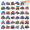 102 PCS Individually Wrapped Monster Trucks Temporary Tattoo for kids - Monster Truck Temporary for Girls Boy Body Arm Shoulder Cute Tattoos Stickers, Birthday Party Supplies Gifts for Kids view 1