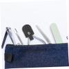 HONMEET 4pcs Nail Nipper Cover Cuticle Scissor Pu Holder Storage Bag for Manicure Pedicure view 2