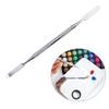BELLIFFY 4pcs Stainless Steel Mixing Bar for Cosmetics Embossing Tool for Foundation Eye Shadow and Concealer Easy to Clean and Stylish Mixing Stick Silver view 1