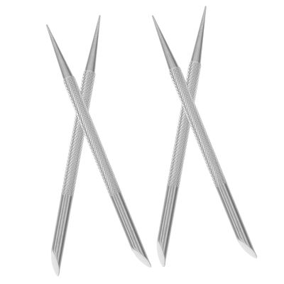 BELLIFFY 12pcs Stainless Steel Cuticle Pusher Nail Care Tools Manicure Tool Kit Cuticle Trimmer Pusher Sticks for Salon Home Use