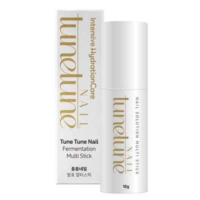 TuneTune Nail Fermentation Multi Stick | Herbal Fermented Nail Balm | Deep Nourishment & Hydration | Vegan Certified Natural Nail Care | For Dry or Rough Nails | Compact & Travel-Friendly | 10g