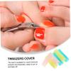 BELLIFFY 36pcs Silicone Cuticle Scissor Handle Covers Non- Protective Sleeves for Tweezers and Nail Trimmers Lightweight and Portable for Nail Art and Grooming view 2