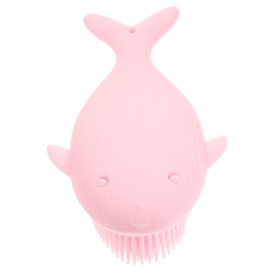 ADOCARN Silicone Baby Bath Brush 1 Piece Soft Exfoliating Scrubber for Infants Gentle Massage Tool for Baby Shower Waterproof and Easy to Clean