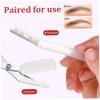 SKISUNO 1set Eyebrow Shaping Kit Eyebrow Trimmer Scissor for Precise Grooming Lightweight Portable Beauty Tool for Safe view 3