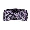 1 Pcs Purple Fashion Women Leopard Print Cross Elastic Headband Gym Hairband Hair Women's Fashion Headbands,Purple Cheetah Print Headband,Hair Accessories view 1