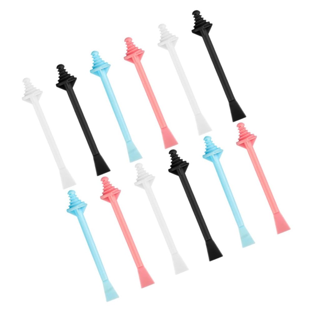 NULYLU 12pcs Disposable Nose Hair Removal Wax Sticks for Nostril Cleaning Small Waxing Applicator for Personal Care and Grooming
