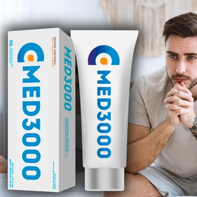 Clinically Proven Med3000 Gel for Men - Effective Topical Gel for Erectile Support and Performance Enhancement