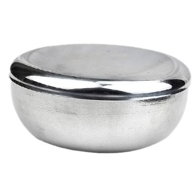 MUSISALY Men's Razor Brush and Shaving Bowl Stainless Steel Shaving Bowl Lid Accessory