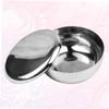 MUSISALY Men's Razor Brush and Shaving Bowl Stainless Steel Shaving Bowl Lid Accessory view 3