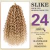 Silke 6packs 14 inch Curly Crochet Hair Water Wave Gogo Curl Ocean Wave Crochet Braids Omber Hair Extensions For Women (T27/613, 14) view 2
