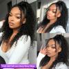 MXTQO 360 Deep Wave Lace Front Wigs Human Hair 200% Density 360 HD Lace Front Wigs Deep Wave Pre Plucked With Baby Hair Curly Full Lace Wig with Adjustable Straps for Women (24 Inch) view 3