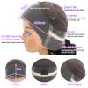MXTQO 360 Deep Wave Lace Front Wigs Human Hair 200% Density 360 HD Lace Front Wigs Deep Wave Pre Plucked With Baby Hair Curly Full Lace Wig with Adjustable Straps for Women (24 Inch) view 4
