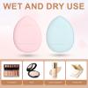 40 Pcs Mini Makeup Sponge & Powder Puff Set - Dual Use (Dry/Wet) Soft Blending Sponge for Liquid Foundation, Concealer, Setting Powder - Travel Size Face Puff for Precise Makeup Application view 4