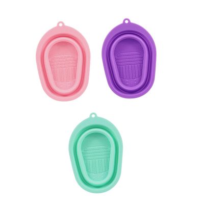 BELLIFFY 3pcs Makeup Brush Cleaning Mats Silicone Cleaning Pad Makeup Tool Cleaner for Brush Rinsing