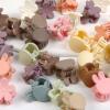 100Pcs Colorful Mini Flower Hair Clips Set, TEBIEKOY Small Hair Clips Mini Hair Claw Clip Bunny Ear Hair Clip Cute Jaw Clips Hair Pins Hair Barrettes Tiny Flower Hair Accessories for Women view 4