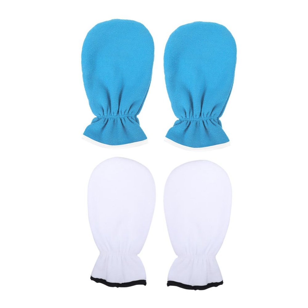 ASAKKURA 2pairs Portable Paraffin Wax Gloves Reusable Exfoliating Mitts for Hand and Foot Care Moisturizing Treatment for and Beauty Salons