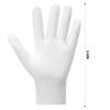 3 Pairs White Cotton Gloves, Premium Cotton Gloves for Dry Hands Sleeping, White Gloves for Moisturizing Hands Women and Men, Cloth Gloves for Eczema, Spa Glove for Lotion Overnight by Htaexpu view 2