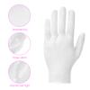 100 PCS White Cotton Gloves for Dry Hands White Cotton Gloves for Eczema Sleeping Cosmetic Moisturizing Eczema and Coin Jewelry Inspection Washable for Men and Women view 2