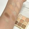 9Color Nude Brown Eyeshadow Palette, Matte Shimmer Glitter Eye Shadow Makeup Palettes, Beige Naked Neutral Gold Eyeshadow Makeup Pallet, Highly Pigmented Long Lasting Blendable Warm Toned Eyeshadow view 4
