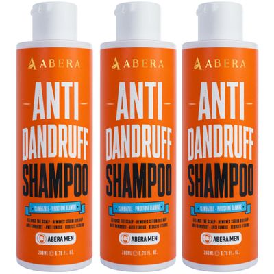 ABERA Anti Dandruff Shampoo for Stronger Hair & Healthier Scalp, Nourishes, Supports and Promotes Hair Growth, Get Rid of Dandruff, Set of 3