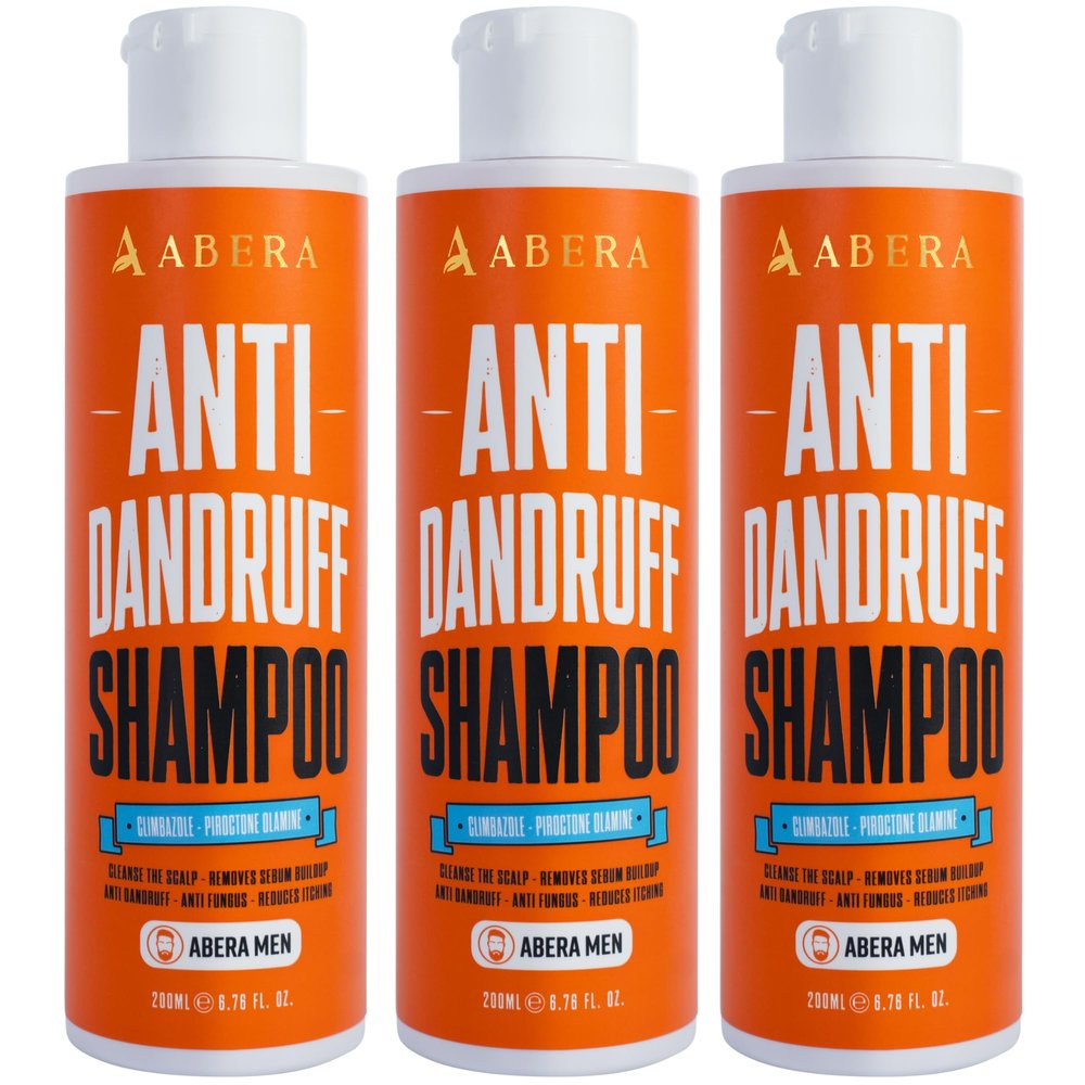 ABERA Anti Dandruff Shampoo for Stronger Hair & Healthier Scalp, Nourishes, Supports and Promotes Hair Growth, Get Rid of Dandruff, Set of 3