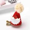 Christmas Hat Hairclips, Red Sequins Small Hats Headwear Hair Clips, Antler Hair Barrettes Snowflake Hairpin for Women Hair Accessories, (D) view 2