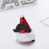 Christmas Hat Hairclips, Red Sequins Small Hats Headwear Hair Clips, Antler Hair Barrettes Snowflake Hairpin for Women Hair Accessories, (D) view 3