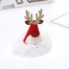 Christmas Hat Hairclips, Red Sequins Small Hats Headwear Hair Clips, Antler Hair Barrettes Snowflake Hairpin for Women Hair Accessories, (D) view 4