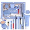 LAMUSELAND Makeup Set Full Kit for Women Teens, Black Eyeliner, Double Eyebrow Pencil, Mascara, Lipsticks, Foundation, Face Powder and Skin Concealer, 8 Pcs Makeup Bundle Gift Set for Girls (A, L) view 2