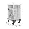 Ginelm Large Capacity Makeup Organizer for Professional, Stylist Beauty Salon Cosmetic Luggage, Travel Makeup Case with Lock, for Barber Stores, Hairdressing Colleges, Homes view 2