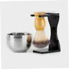 ASAKKURA 1set Shaving Brush Stand Lightweight Beard Brush Holder Non- Base for Stability Compact Design for Bathroom Use for Men view 3