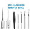 Blackhead Remover Pimple Popper Tool Kit - (5 Piece Kit) - Professional Stainless Pimples Comedone Extractor Removal Tool view 3