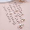 12 Pieces Bridal Hair Accessories Pearl Wedding Hair Pins Handmade Bridal Hair Pins for Wedding Brides Women Girls view 4