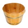 FashionCha Wooden Footbath Basin High Foot Tub Double Handle Reusable Foot Tub Bucket Foot Washing Barrel Basin Tub for Bedroom Bathroom, L view 1