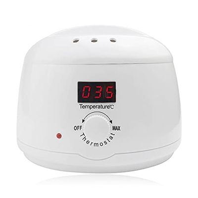 CARUTU Wax Warmer, Portable Electric Hair Removal Kit,Constant Temperature and Memory Function 500ml Wax Machine, for Women & Men,Suitable for Underarms, Bikini Area, Legs, Arms
