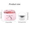 YSFHYAN 100W Hair Removal Wax-Melt Machine,Electric Non-Stick Candle Wax Melter Pot,Portable Electric Wax Heater,500 ml Large Capacity,Rotating Temperature Knob for Hair Removal and Wax Melting view 2