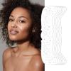 EGUARTE 6-Pack Silver Glitter Freckles Face Tattoos - Waterproof Glow Up Patches, Long-Lasting Cosmetic Glitter Stickers for Women, Festival & Party Makeup view 1