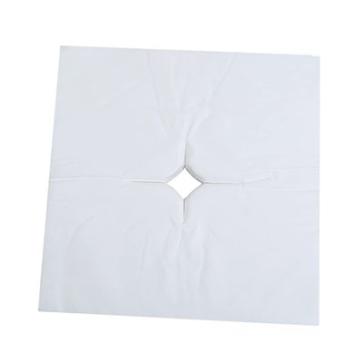 100 Sheets Face Hole Mat Bed Pillow Towel Cover for Women Non-Woven Fabric Face Massage Cover for Salon Spa