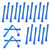20 Pcs Perm Rods For Short Hair Small Plastic Hair Perming Rods And Rollers Curling Roller Perm Rod Medium For Long Hairs (Blue, 0.35 Inches) view 1
