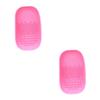 BELLIFFY 2pcs Brush Cleaning Pad Makeup Brush Scrubber for Easy Cleaning Random Color Compact Design and Storage view 1