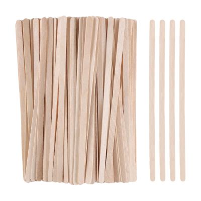 300pcs Wooden Coffee Stirrers,Eyebrow Wax Sticks,5.5inch Birchwood Wood Stir Stick, Wood Waxing Sticks Wax Spatula Applicator