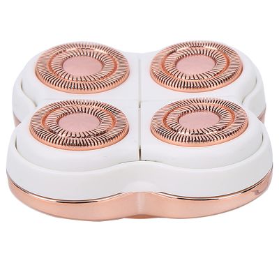Replacement Head for Hair Removal, 360 Degree Efficient Floating Body Hair Shaver Head for Women, ABS Material, for Hair Removal 4 Heads for Travel or Bathing