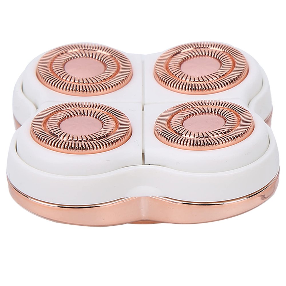 Replacement Head for Hair Removal, 360 Degree Efficient Floating Body Hair Shaver Head for Women, ABS Material, for Hair Removal 4 Heads for Travel or Bathing