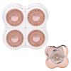 Replacement Head for Hair Removal, 360 Degree Efficient Floating Body Hair Shaver Head for Women, ABS Material, for Hair Removal 4 Heads for Travel or Bathing view 3