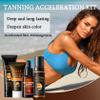 Self Tanner Lotion Set,Tanning Lotion,Tanning Cream,Tanning Drops and Tanning Mousse,Gradual Tanning Lotion,Sunless Browning Tanner Kit for Men and Women (4 PCS) view 2